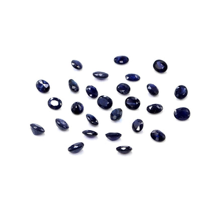 Natural Untreated Blue Sapphire Calibrated Ovals | 3x4mm & 4x5mm