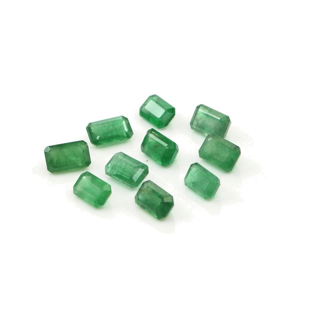 Natural Zambian Emerald Calibrated Octagons | 3x5mm & 4x6mm
