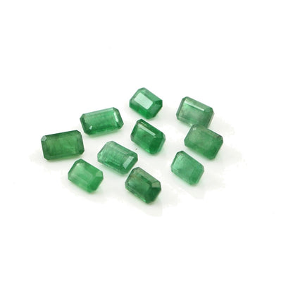 Natural Zambian Emerald Calibrated Octagons | 3x5mm & 4x6mm