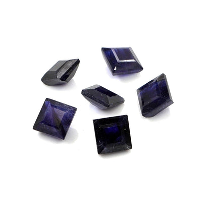 Natural Bangkok Blue Sapphire Calibrated Squares | 5mm & 6mm