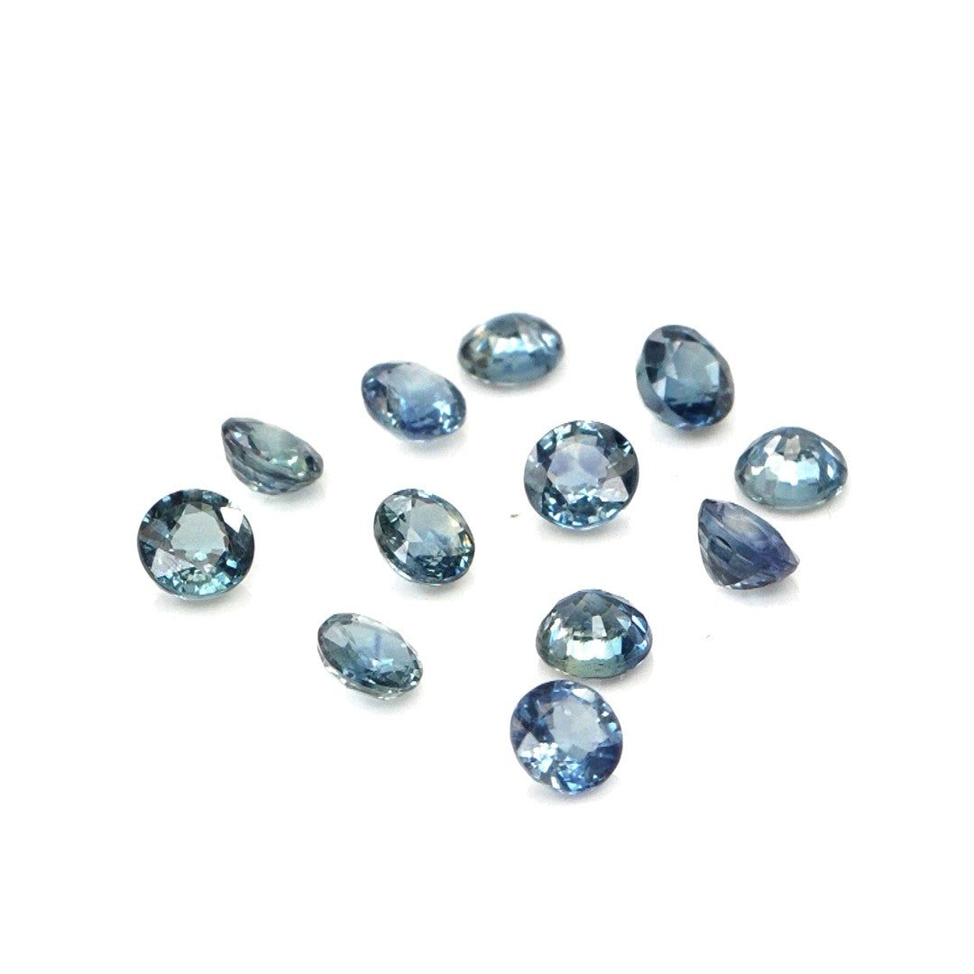 Natural Untreated Blue Sapphire Calibrated Rounds | 3mm & 3.5mm