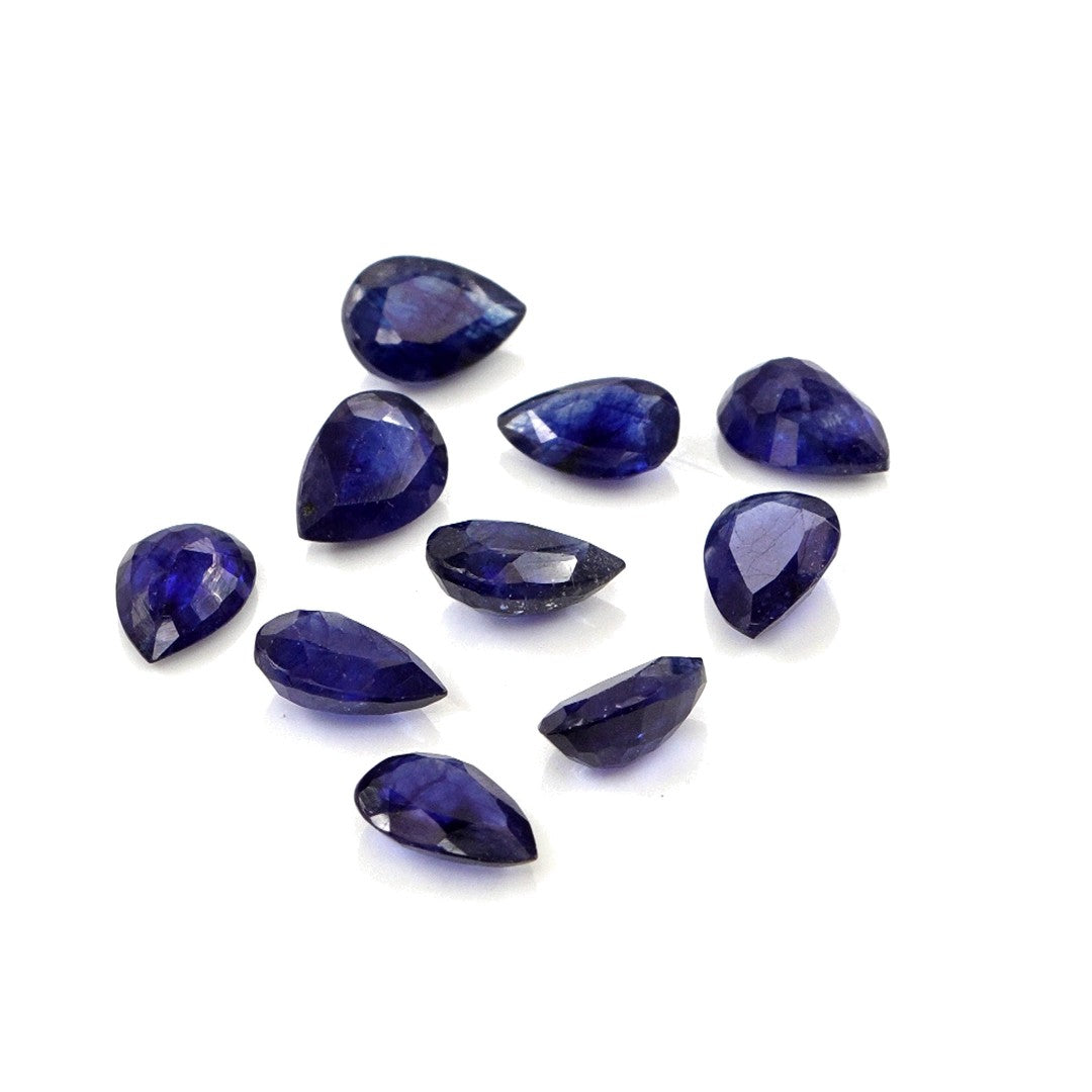 Natural Bangkok Blue Sapphire Calibrated Pears | 5x7mm & 6x8mm
