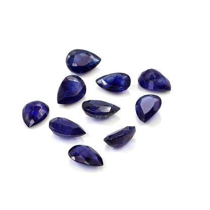 Natural Bangkok Blue Sapphire Calibrated Pears | 5x7mm & 6x8mm