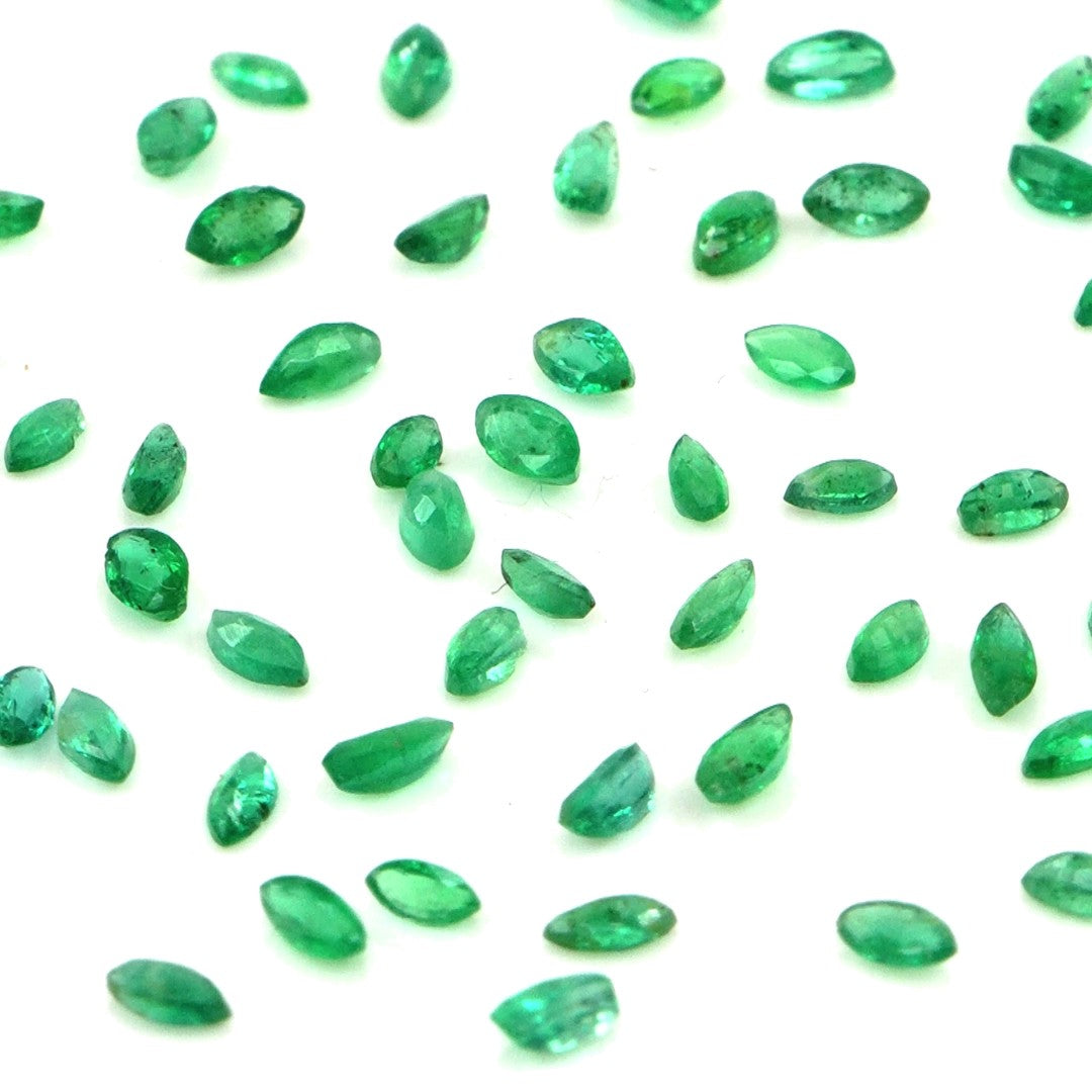 Natural Zambian Emerald Calibrated Marquise | 1.5x3mm & 2x4mm