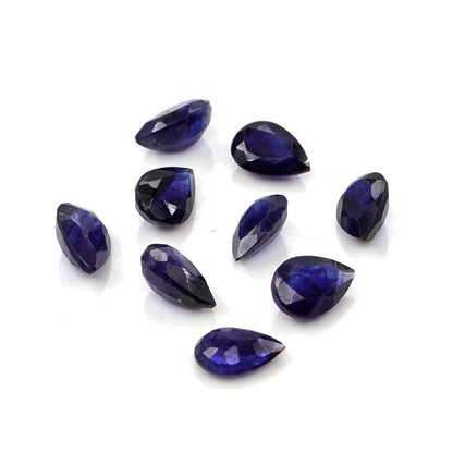 Natural Bangkok Blue Sapphire Calibrated Pears | 5x7mm & 6x8mm