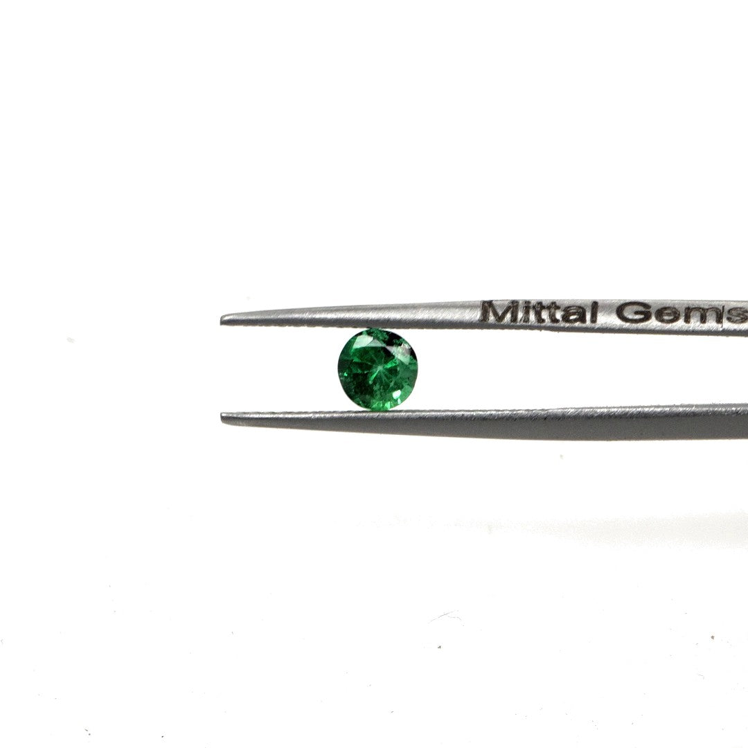 Natural Zambian Emerald Calibrated Rounds | 3mm & 3.5mm