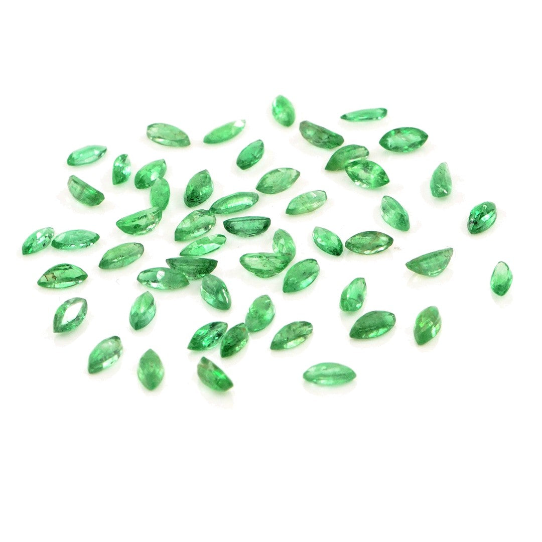 Natural Zambian Emerald Calibrated Marquise | 1.5x3mm & 2x4mm