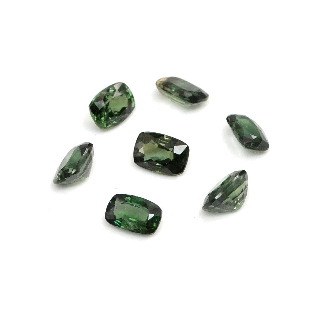 Natural Untreated Australian Teal Sapphire Calibrated Long Cushions | 3x4mm & 4x5mm