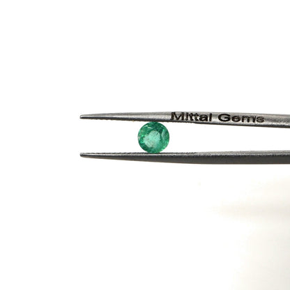 Natural Zambian Emerald Calibrated Rounds | 4mm & 4.5mm