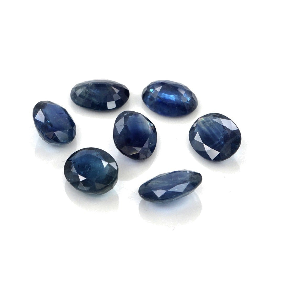 Natural Untreated Blue Sapphire Calibrated Ovals | 7x9mm & 8x10mm