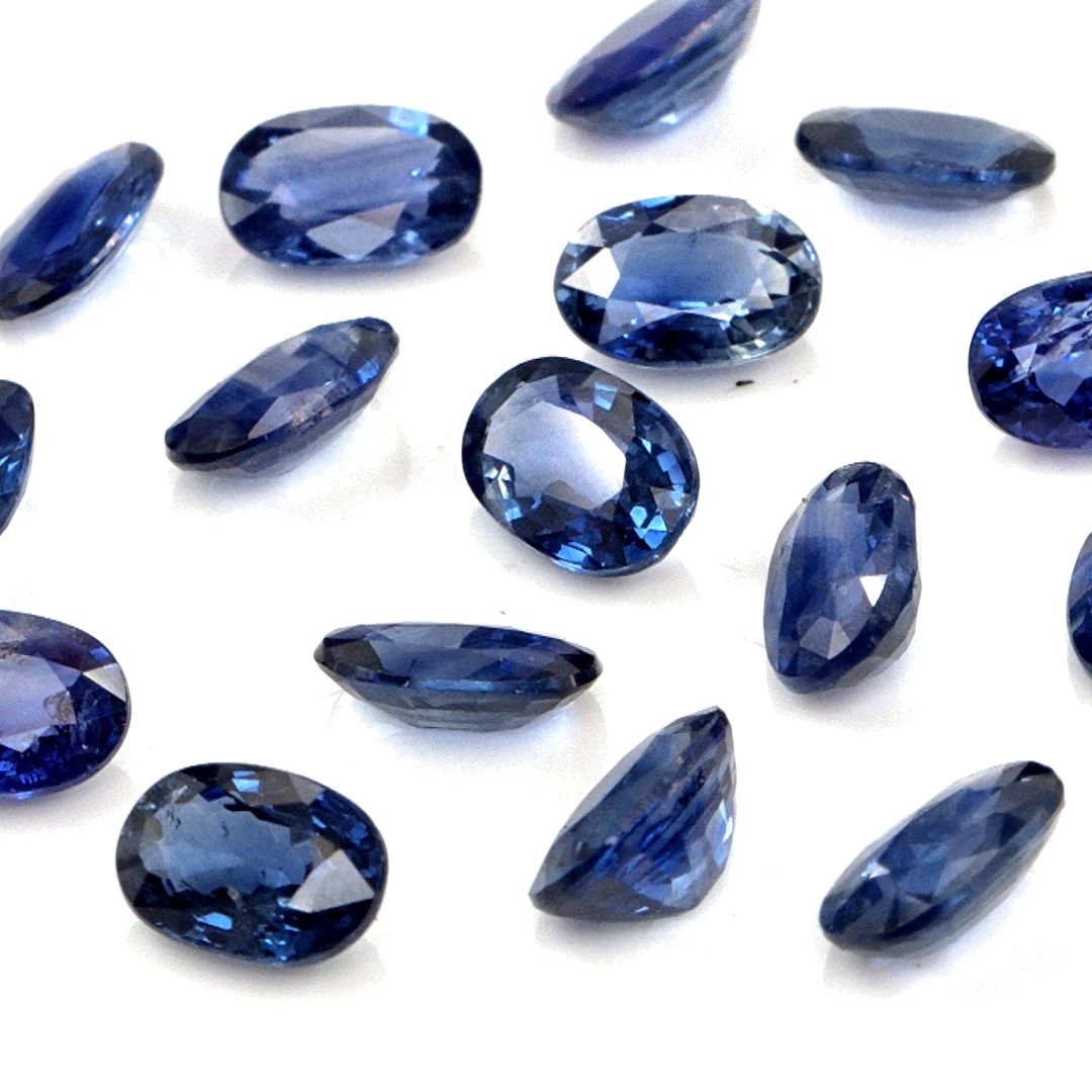 Natural Untreated Blue Sapphire Calibrated Ovals | 3x4mm & 4x5mm