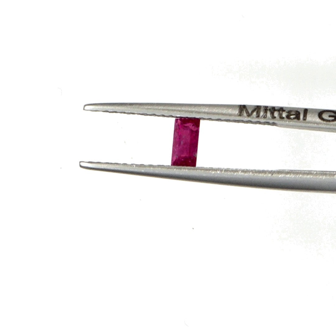 Natural Untreated Mozambique Ruby Calibrated Baguettes | 2x4mm & 2.5x5mm
