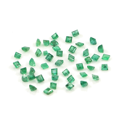 Natural Zambian Emerald Calibrated Squares | 2mm & 2.5mm