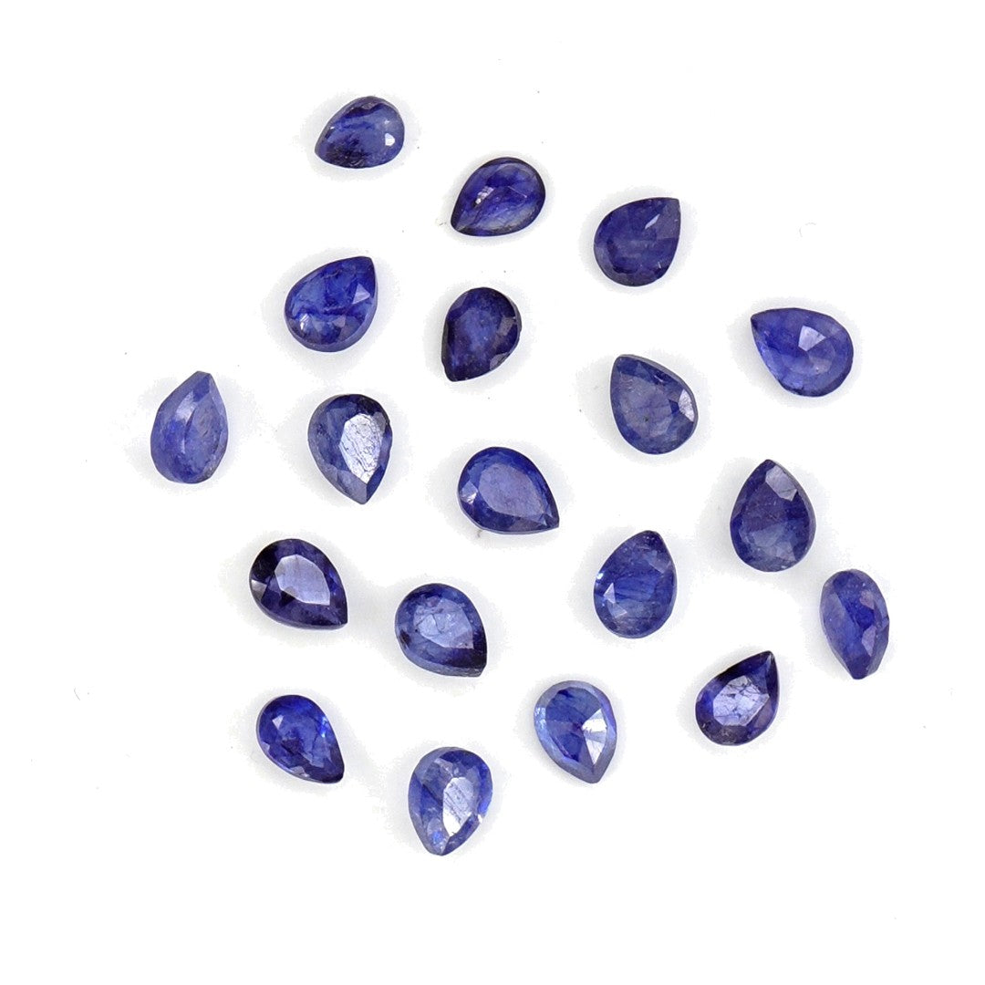 Natural Bangkok Blue Sapphire Calibrated Pears | 3x4mm & 4x5mm