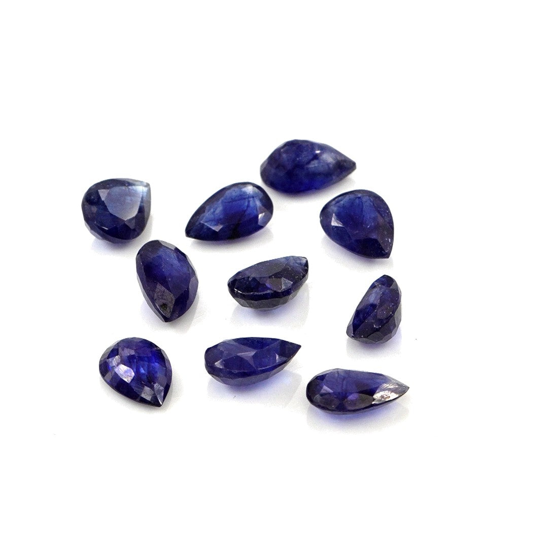 Natural Bangkok Blue Sapphire Calibrated Pears | 5x7mm & 6x8mm
