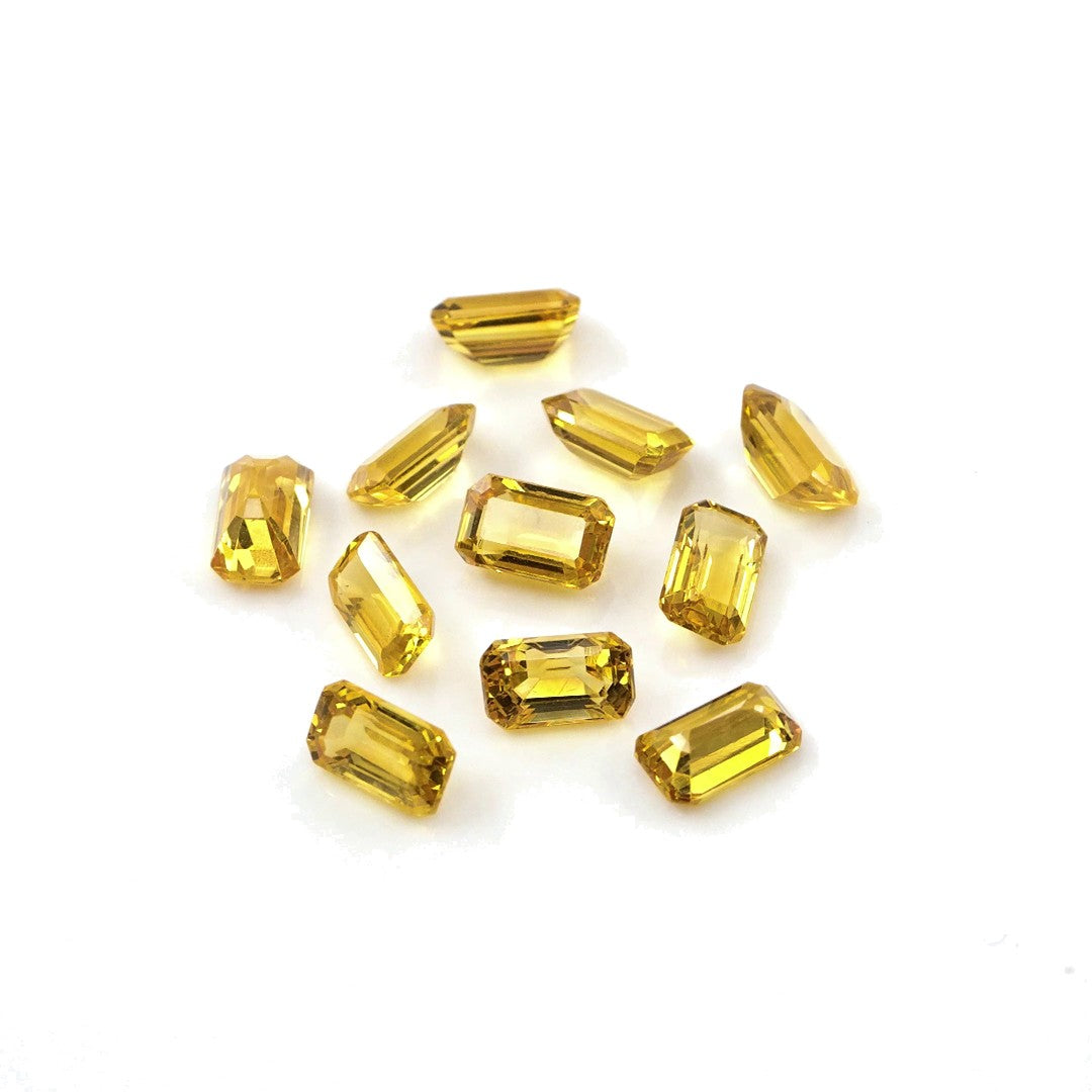 Natural Untreated Yellow Sapphire Calibrated Octagons | 3x5mm & 4x6mm