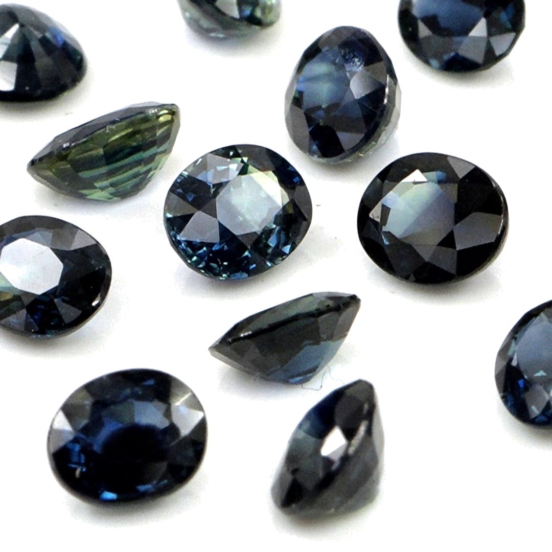 Natural Untreated Blue Sapphire Calibrated Ovals | 3x4mm & 4x5mm