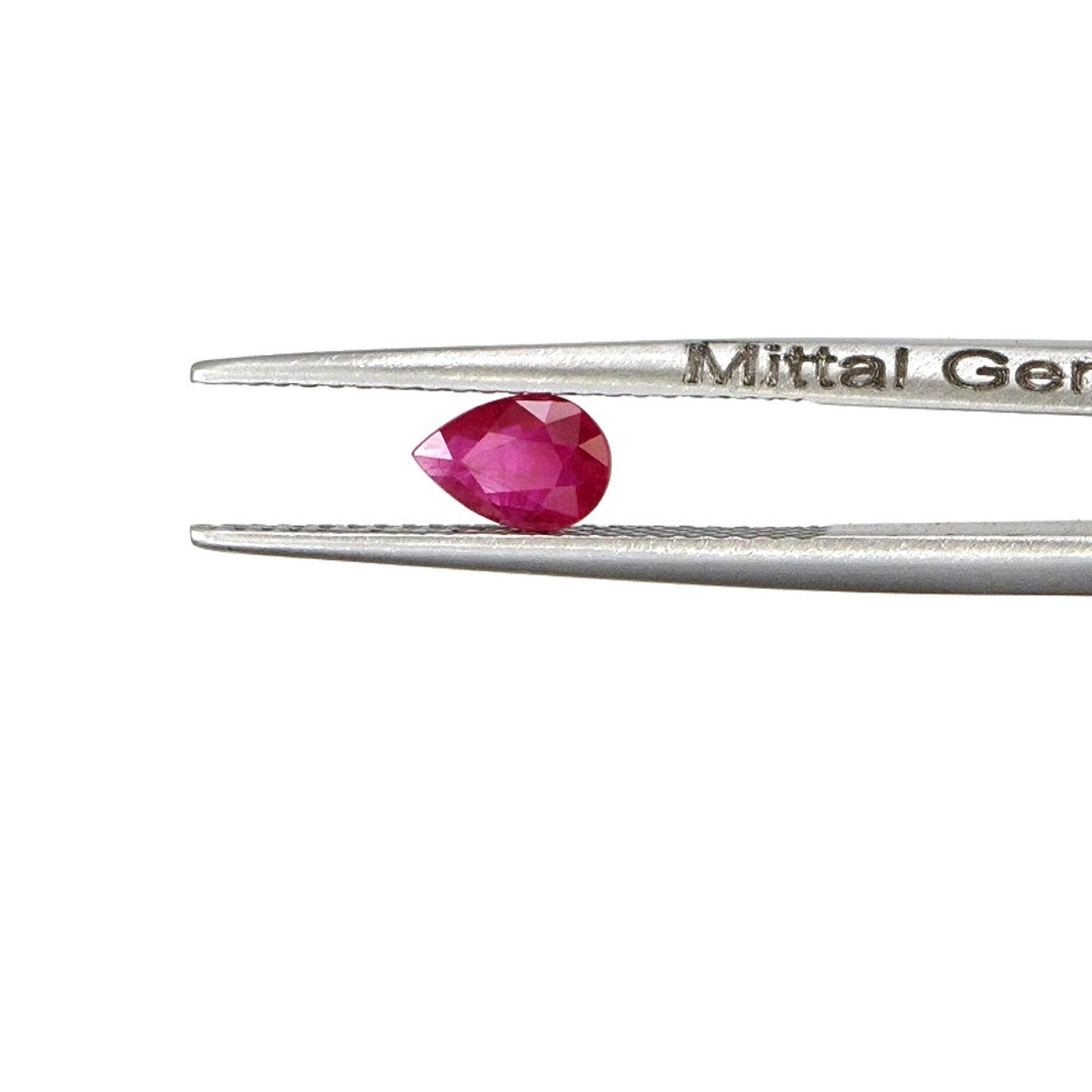 Natural Untreated Burma Ruby Calibrated Pears | 3x5mm & 4x6mm