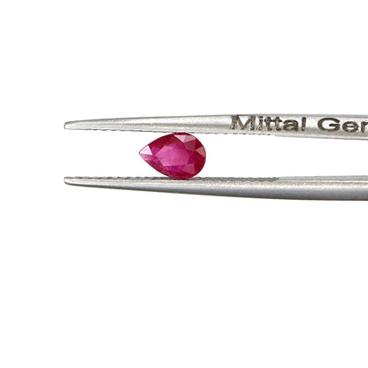 Natural Untreated Burma Ruby Calibrated Pears | 3x5mm & 4x6mm