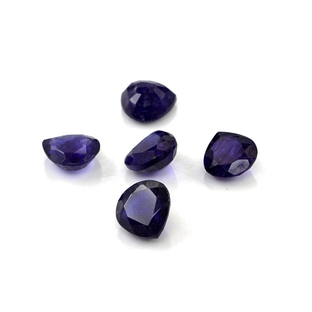 Natural Bangkok Blue Sapphire Calibrated Hearts | 5mm & 6mm