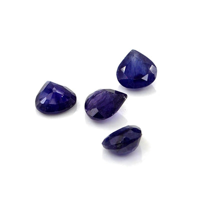 Natural Bangkok Blue Sapphire Calibrated Hearts | 7mm & 8mm