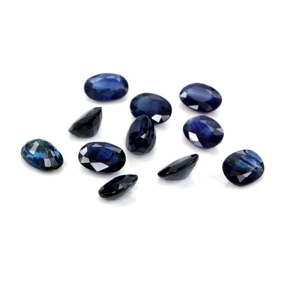 Natural Untreated Blue Sapphire Calibrated Ovals | 5x7mm & 6x8mm