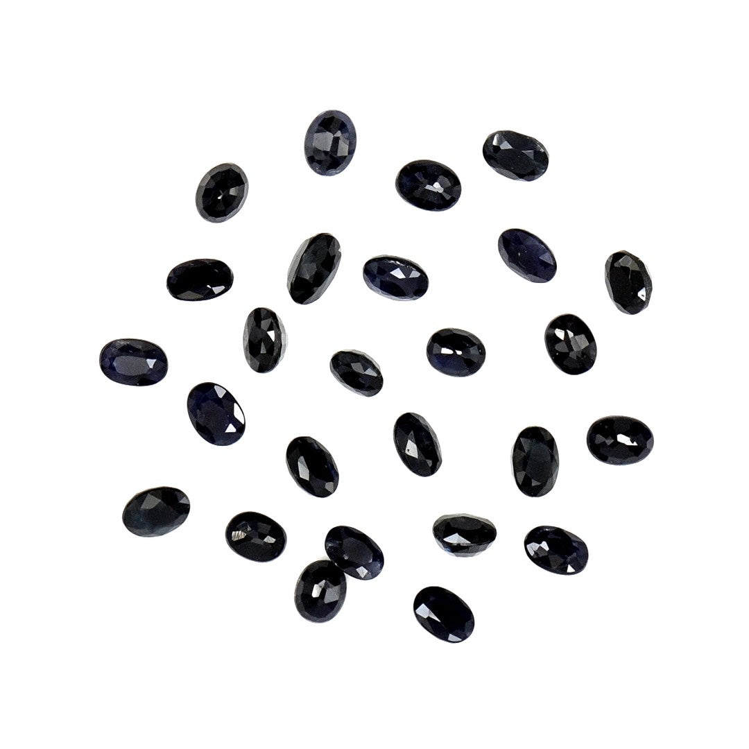 Natural Untreated Blue Sapphire Calibrated Ovals | 3x4mm & 4x5mm