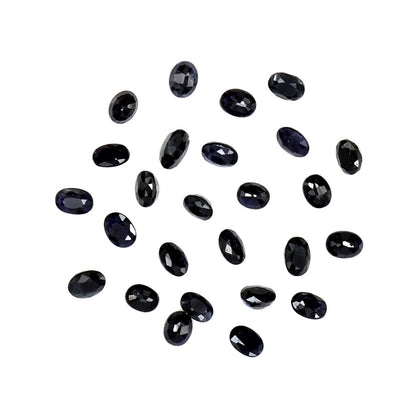 Natural Untreated Blue Sapphire Calibrated Ovals | 3x4mm & 4x5mm