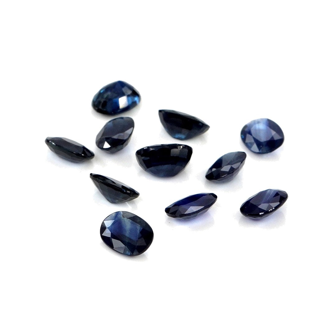 Natural Untreated Blue Sapphire Calibrated Ovals | 5x7mm & 6x8mm