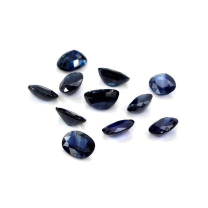 Natural Untreated Blue Sapphire Calibrated Ovals | 5x7mm & 6x8mm