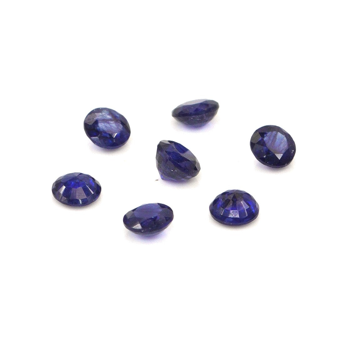 Natural Bangkok Blue Sapphire Calibrated Rounds | 4mm & 4.5mm