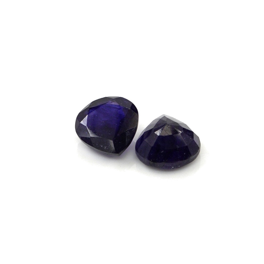 Natural Bangkok Blue Sapphire Calibrated Hearts | 9mm & 10mm