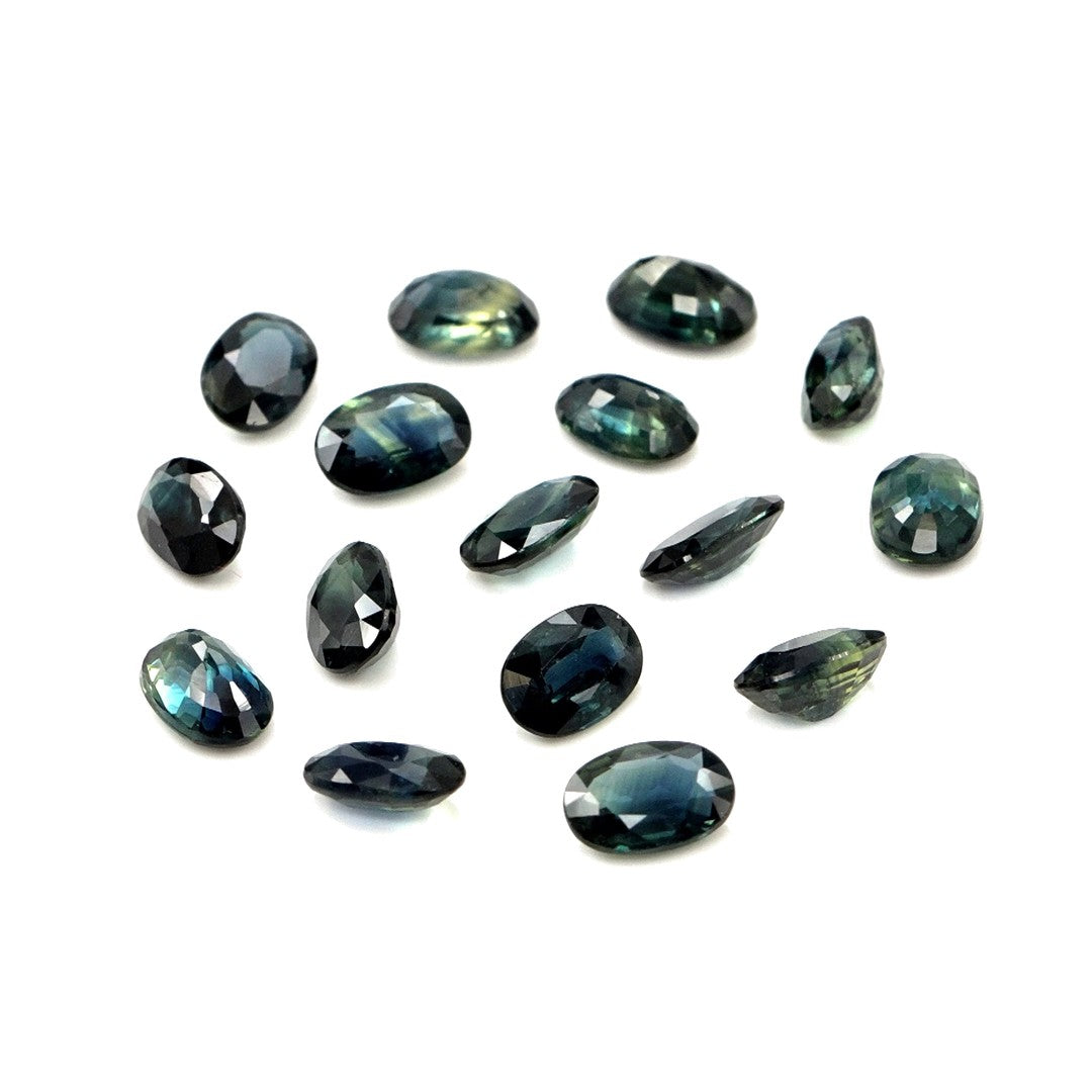 Natural Untreated Teal Sapphire Calibrated Ovals | 3x5mm & 4x6mm