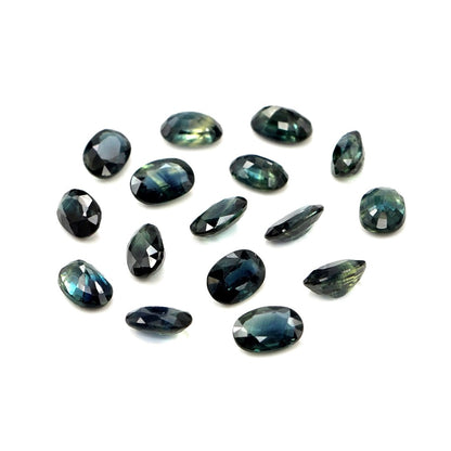 Natural Untreated Teal Sapphire Calibrated Ovals | 3x5mm & 4x6mm