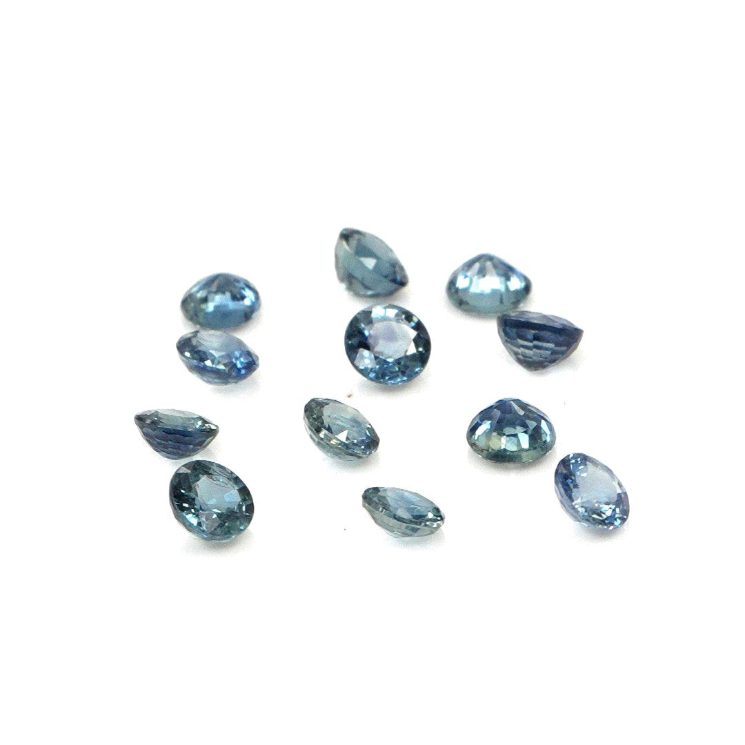 Natural Untreated Blue Sapphire Calibrated Rounds | 3mm & 3.5mm
