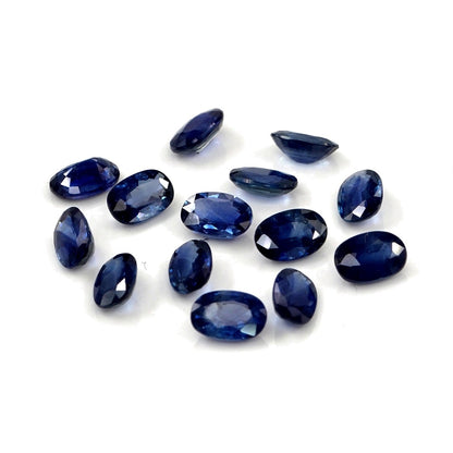 Natural Untreated Blue Sapphire Calibrated Ovals | 3x4mm & 4x5mm