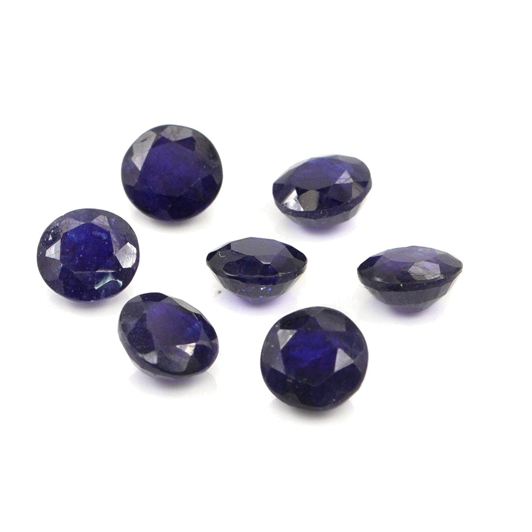 Natural Bangkok Blue Sapphire Calibrated Rounds | 5mm & 6mm