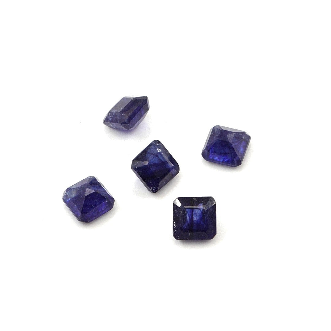 Natural Bangkok Blue sapphire Calibrated Square Octagons | 4mm & 4.5mm