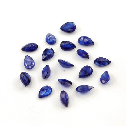 Natural Bangkok Blue Sapphire Calibrated Pears | 3x5mm & 4x6mm