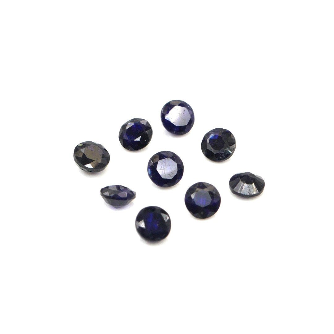 Natural Bangkok Blue Sapphire Calibrated Rounds | 4mm & 4.5mm