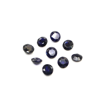 Natural Bangkok Blue Sapphire Calibrated Rounds | 4mm & 4.5mm