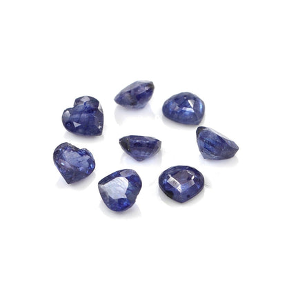 Natural Bangkok Blue Sapphire Calibrated Hearts | 4mm & 4.5mm