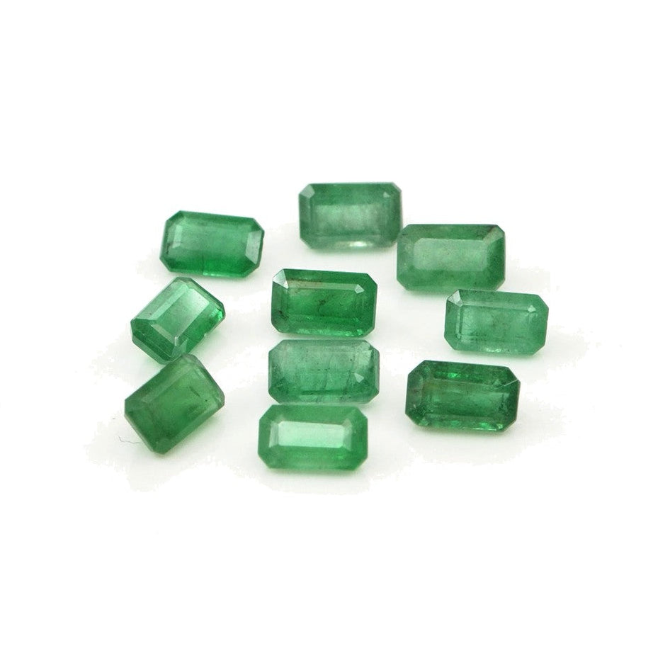 Natural Zambian Emerald Calibrated Octagons | 3x5mm & 4x6mm