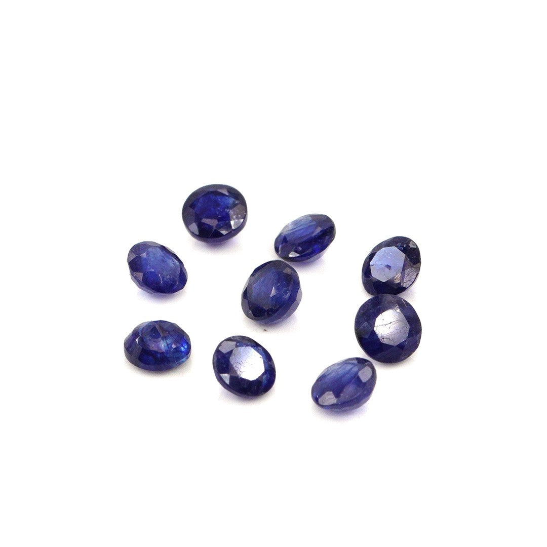 Natural Bangkok Blue Sapphire Calibrated Rounds | 4mm & 4.5mm