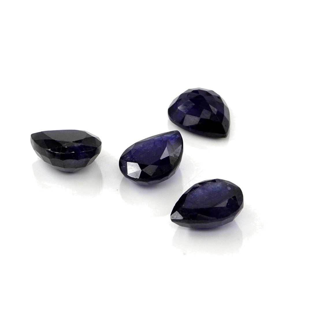 Natural Bangkok Blue Sapphire Calibrated Pears | 9x11mm & 10x12mm