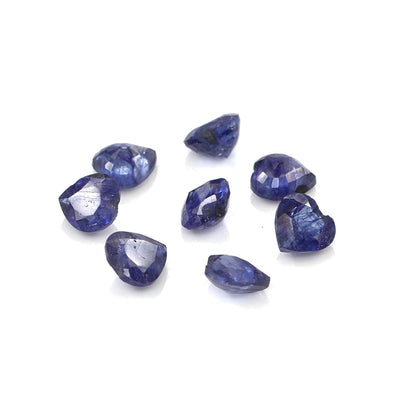 Natural Bangkok Blue Sapphire Calibrated Hearts | 4mm & 4.5mm