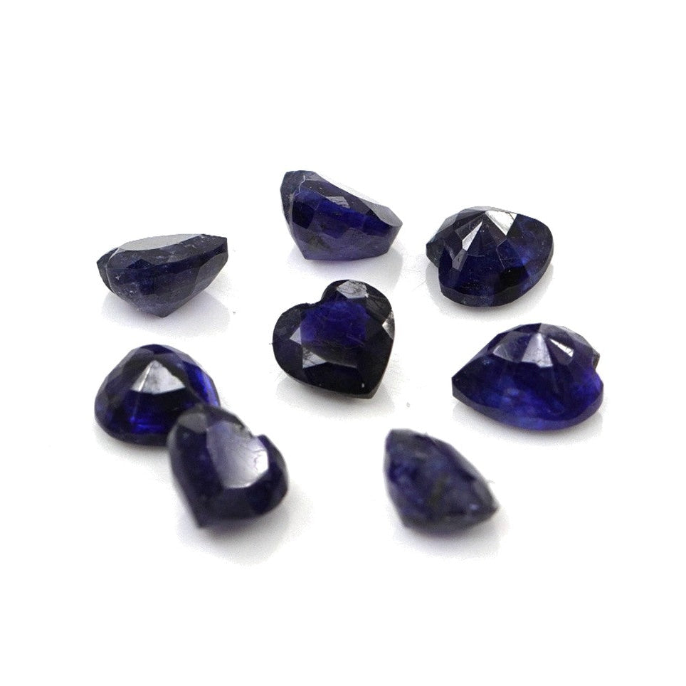 Natural Bangkok Blue Sapphire Calibrated Hearts | 4mm & 4.5mm
