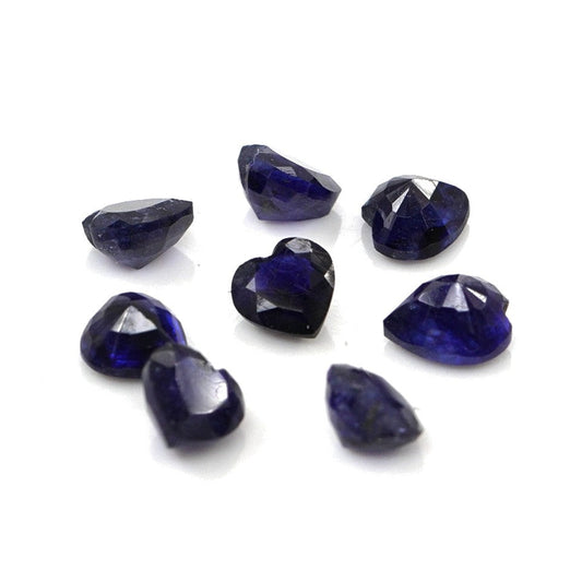 Natural Bangkok Blue Sapphire Calibrated Hearts | 4mm & 4.5mm