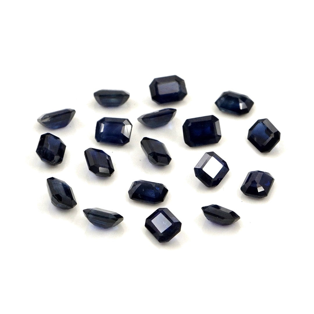 Natural Untreated Blue Sapphire Calibrated Octagons | 3x4mm & 4x5mm