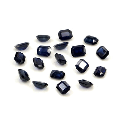 Natural Untreated Blue Sapphire Calibrated Octagons | 3x4mm & 4x5mm